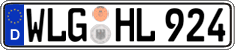 German license plate, Regular plates