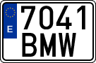 License plates of Spain, Ordinary (2000)