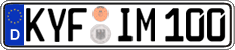 German license plate, Regular plates