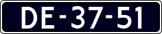 License plate of the Netherlands, Imported oldtimers (cars)