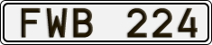 License plate of Sweden, Regular plates