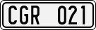 License plate of Sweden, Regular plates