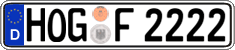 German license plate, Regular plates