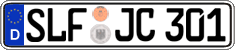 German license plate, Regular plates