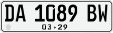License plate of Indonesia, Regular plates