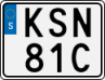 License plate of Sweden, Regular plates