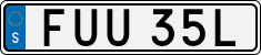 License plate of Sweden, Regular plates