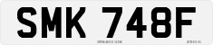 License plate of the United Kingdom, 1963 year system