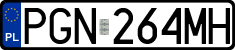 License plates of Poland, Regular car plates