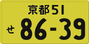 License plate of Japan, Private owners (Kei car)