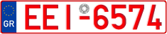 License plate of Greece, Tax-exempt vehicles