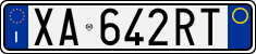 License plate of Italy, Cars (1994 year series)
