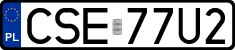 License plates of Poland, Regular car plates