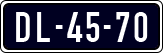 License plate of the Netherlands, Imported oldtimers (cars)