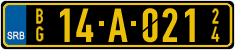 License plate of Serbia, Diplomatic