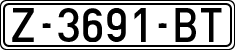 License plates of Spain, 1971 year series