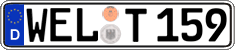 German license plate, Regular plates