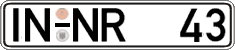 German license plate, Regular plates