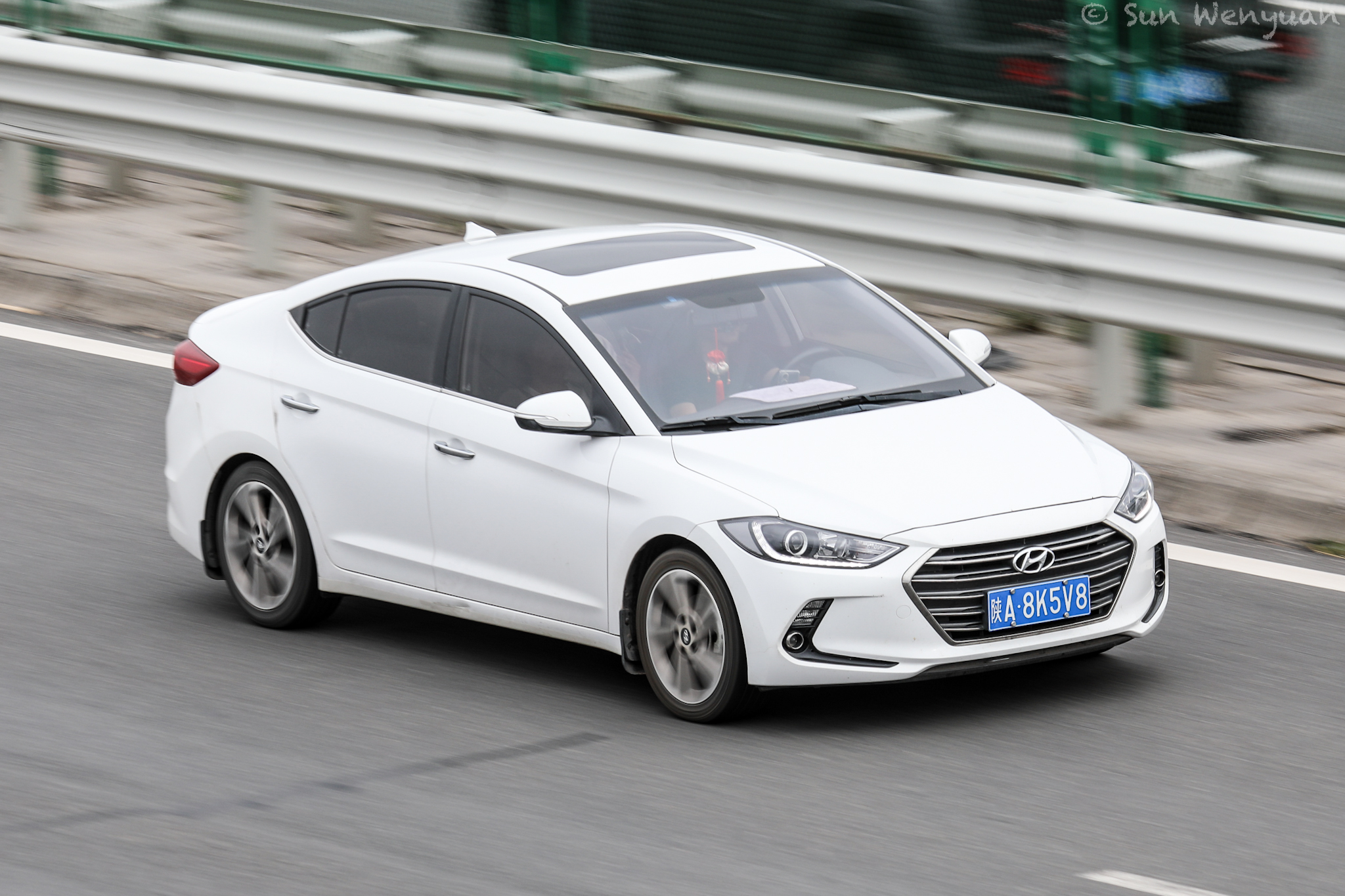 陕A·8K5V8, Hyundai Elantra 6th gen Lingdong Sedan (AD; CN-market), 2016–