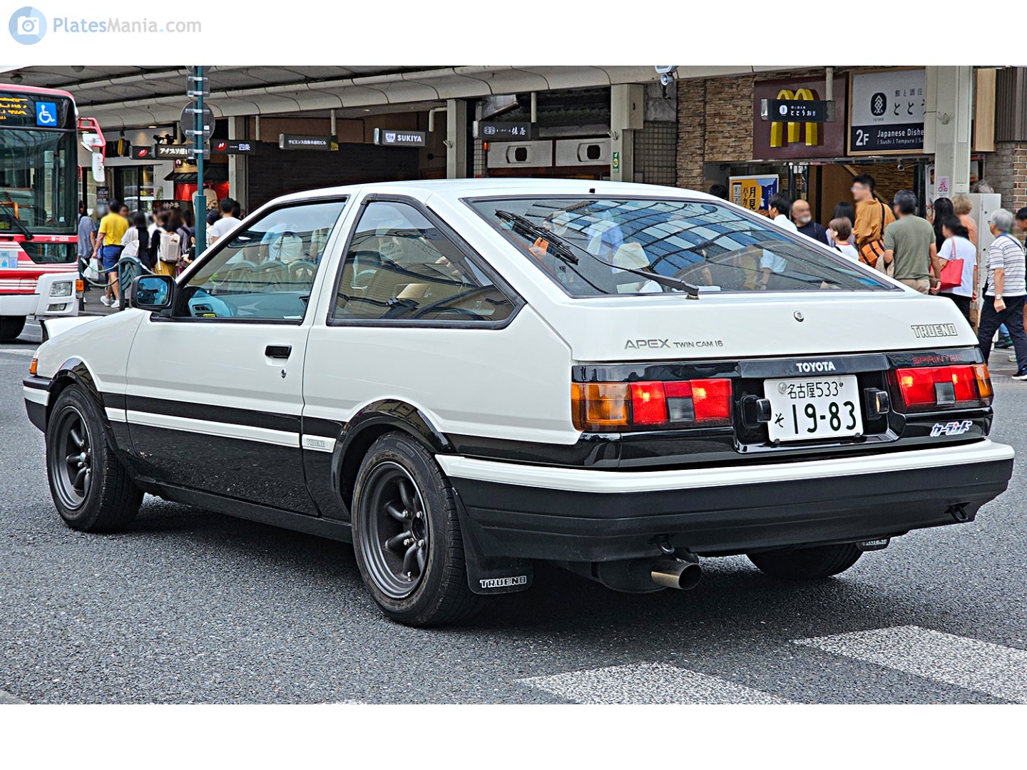 名古屋 533 そ 1983, Toyota Sprinter Trueno 4th gen 3-door Hatch (AE86), 1983–1987