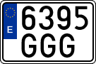 License plates of Spain, Ordinary (2000)