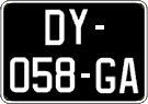 French license plate, SIV (oldtimers)
