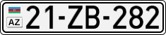 License plate of Azerbaijan, Cars