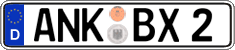 German license plate, Regular plates