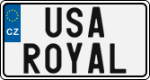 License plate of the Czech Republic, Vanity Plates