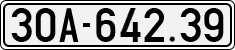 License plate of Vietnam, Cars