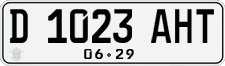 License plate of Indonesia, Regular plates