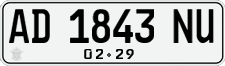 License plate of Indonesia, Regular plates