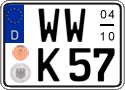 German license plate, Seasonal plates