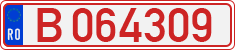 License plate of Romania, Provisional