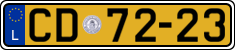 License plate of Luxembourg, Diplomatic