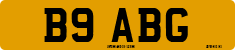 License plate of the United Kingdom, 1983 year system