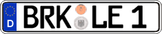 German license plate, Regular plates