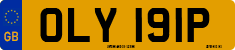 License plate of the United Kingdom, 1963 year system