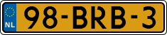 License plate of the Netherlands, Heavy Commercial Vehicles (1994 system)