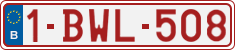 License plate of Belgium, Regular plates (2010)