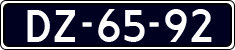 License plate of the Netherlands, Imported oldtimers (cars)