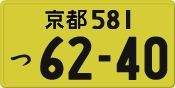 License plate of Japan, Private owners (Kei car)