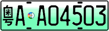 License plate of China, Electric vehicles