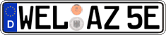 German license plate, Electric vehicles