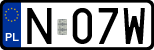 License plates of Poland, Regular car plates