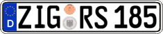 German license plate, Regular plates