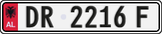 License plate of Albania, Cars (1993)