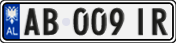 License plate of Albania, Cars (2011)