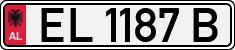 License plate of Albania, Cars (1993)