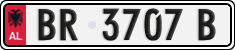 License plate of Albania, Cars (1993)
